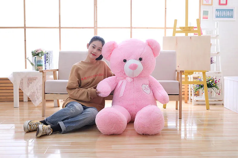 90/110cm Large Baby Cute Teddy Bear Studded Plush Lovely Bear - ToylandEU