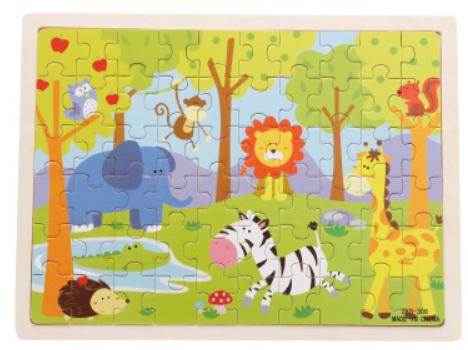 60-Piece 3D  Wooden Puzzle Set - Educational Toy for Children Toyland EU Toyland EU