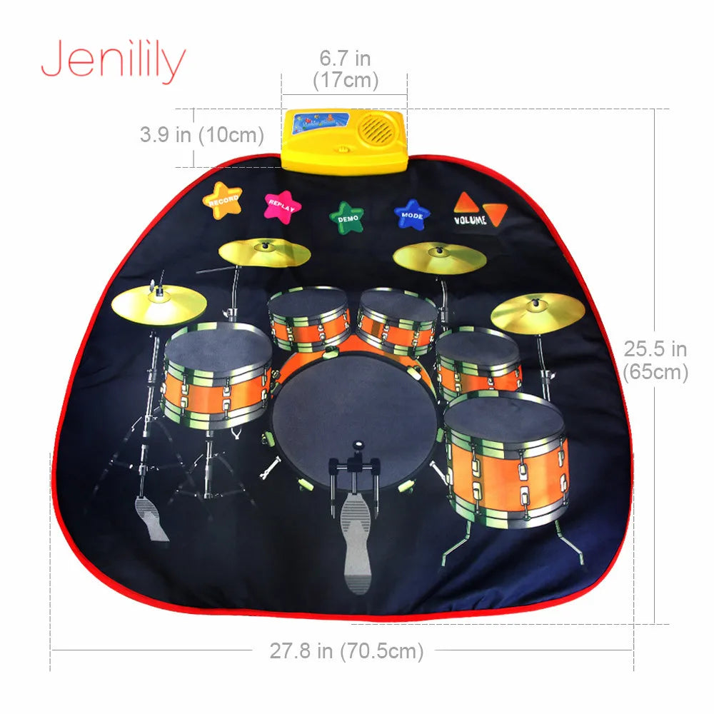 Interactive Baby Music Keyboard and Drum Mat - Perfect Gift for Kids
New Title: Recordable Musical Jazzdrums Mat for Kids - ToylandEU