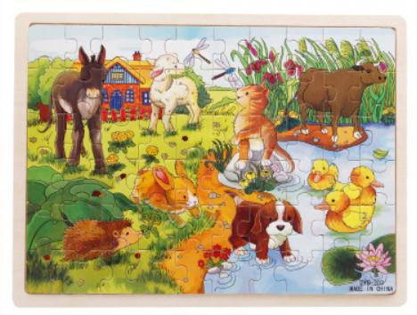 60-Piece 3D  Wooden Puzzle Set - Educational Toy for Children Toyland EU Toyland EU