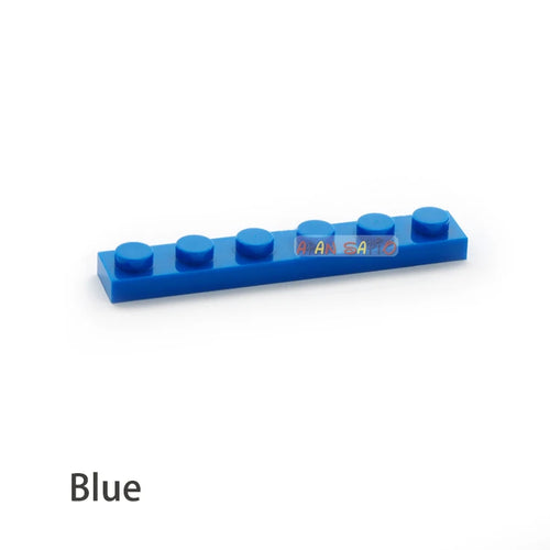 80-Piece DIY Building Blocks Kit with Thin Figures and 1x6 Dots - 12 Color Options ToylandEU.com Toyland EU