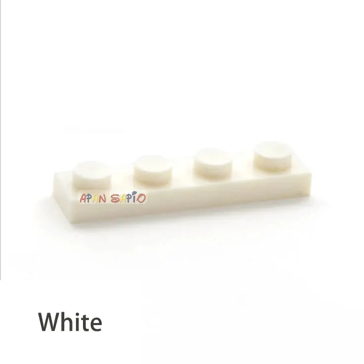 600pcs Thin Figures Bricks 1x4 Dots DIY Building Blocks Educational Creative Plastic Toys for Children Size Compatible With 3710 - ToylandEU