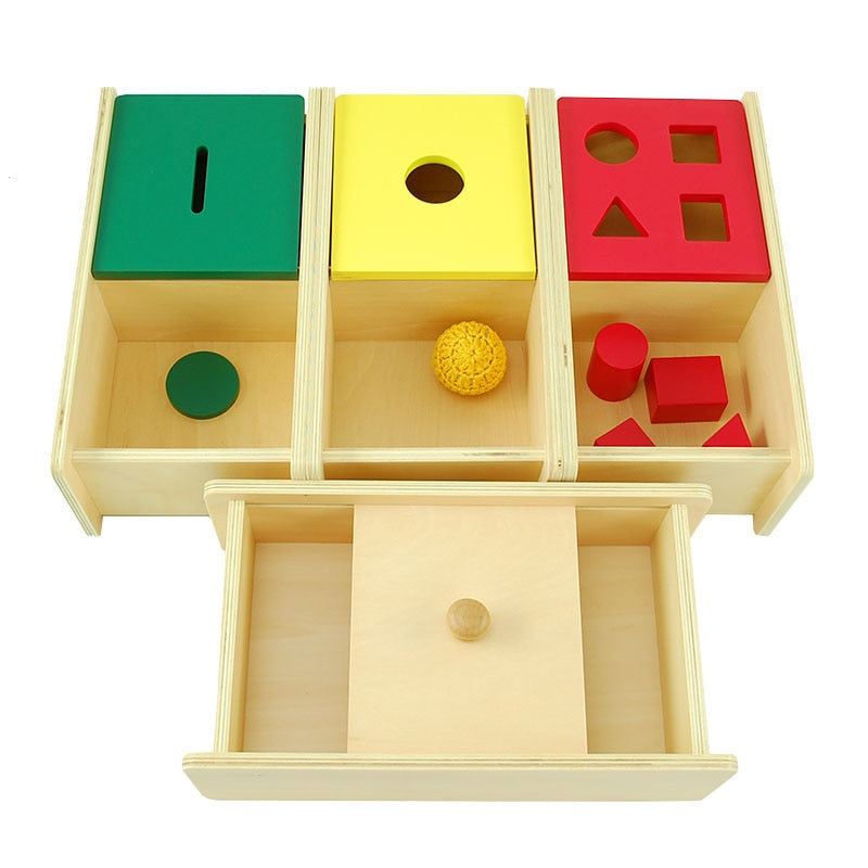 Kids Montessori Wooden Sensory Toy Box for Learning and Development - ToylandEU