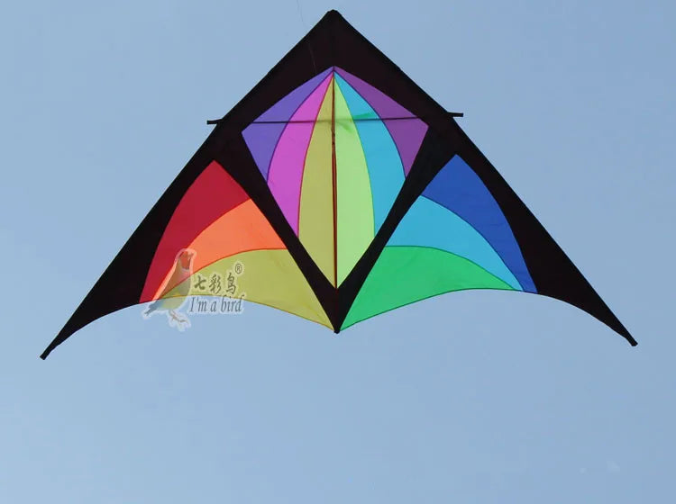 Kite | Delta Power Kite 168 Inch | With Handle Line | Multicolor