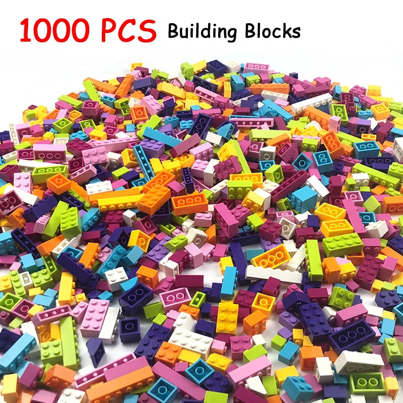 City DIY Building Blocks 1000-Piece Bulk Model - Eco-Friendly and Sealed Bag - ToylandEU