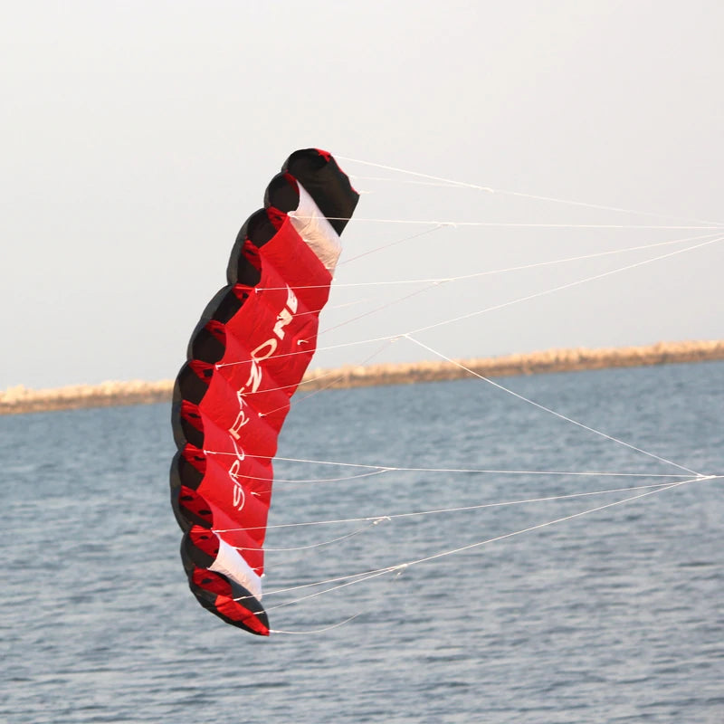 Dual Line Parafoil Kite | 1.8m | Includes Control Bar | Rainbow