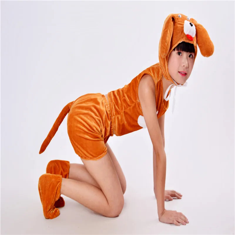 Adorable Unisex Puppy Costume for Kids - Perfect for Halloween & Dance