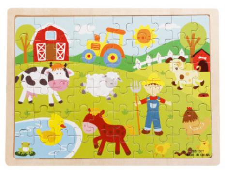 60-Piece 3D  Wooden Puzzle Set - Educational Toy for Children Toyland EU Toyland EU