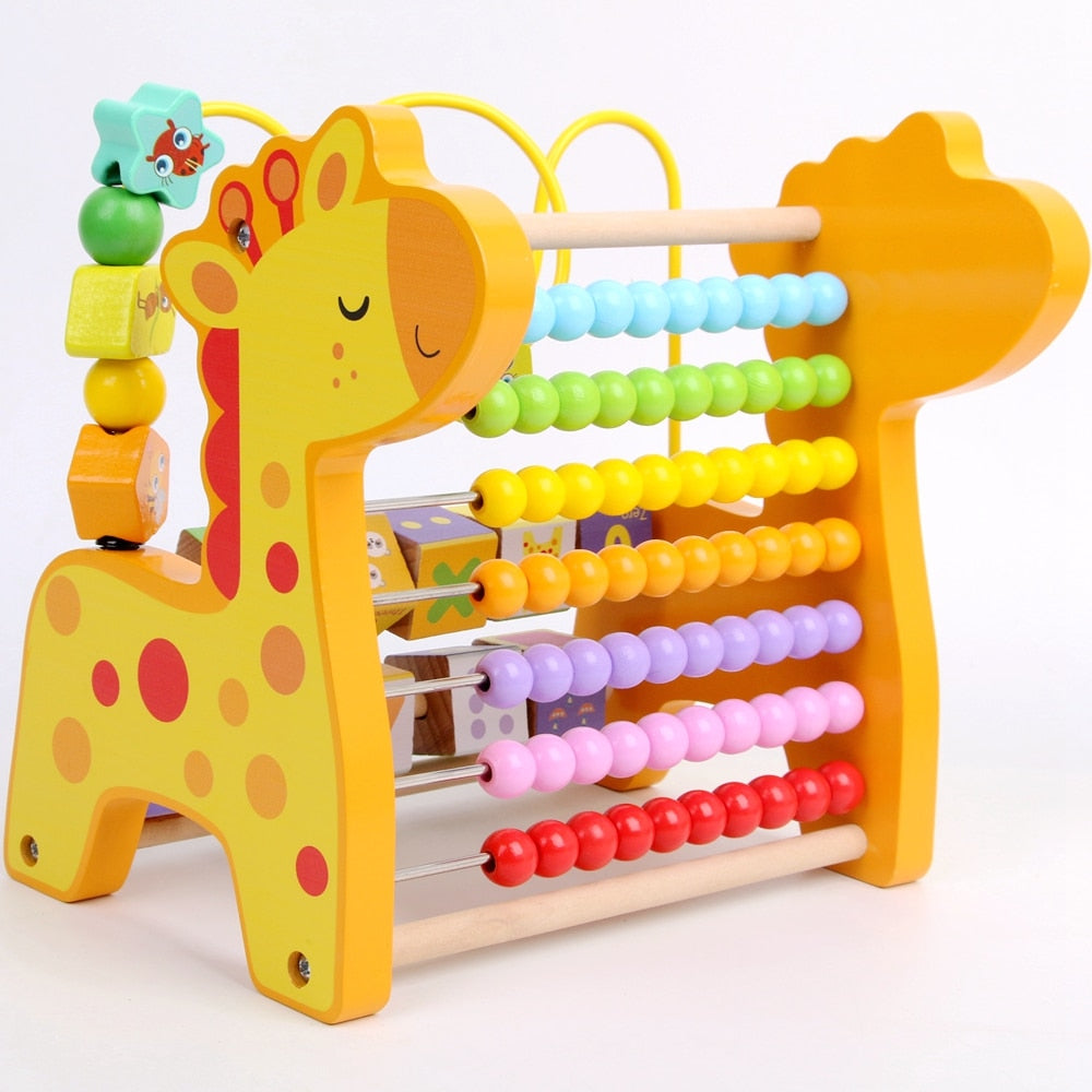 Wooden Montessori Math Abacus Toy for Early Learning