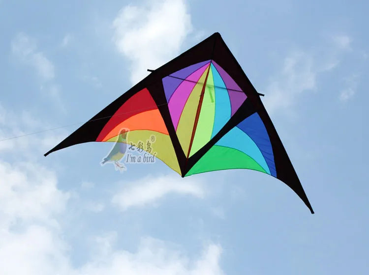 Kite | Delta Power Kite 168 Inch | With Handle Line | Multicolor