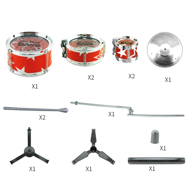 Mini Jazz Drum Set Musical Toy for Young Children - ToylandEU