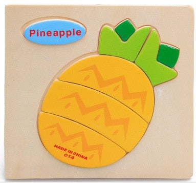 Wooden Montessori Geometric Puzzle Sorting Math Animals Fruit Bricks Learning Toy Toyland EU Toyland EU