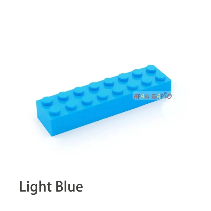 100pcs Thick 2x8 DIY Building Blocks Educational Creative Toys for Children Figures Plastic Bricks Compatible With 3007 Choice - ToylandEU