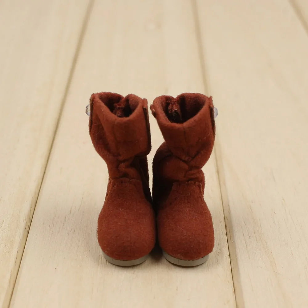 Icy Winter Boots for DBS Blyth Doll - Lady Style - Toy Shoes Only