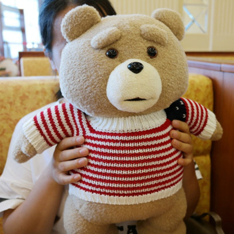 Ted 2 Plush Toy with Apron - 45cm Movie-Inspired Soft Stuffed Animal for Kids 7+ Years - ToylandEU