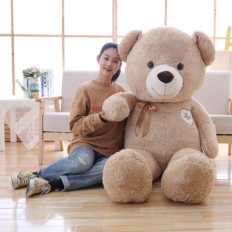 90/110cm Large Baby Cute Teddy Bear Studded Plush Lovely Bear - ToylandEU