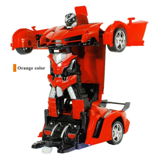 2-in-1 RC Car Transformer and Sports Car Remote Control Robot Toy Toyland EU Toyland EU