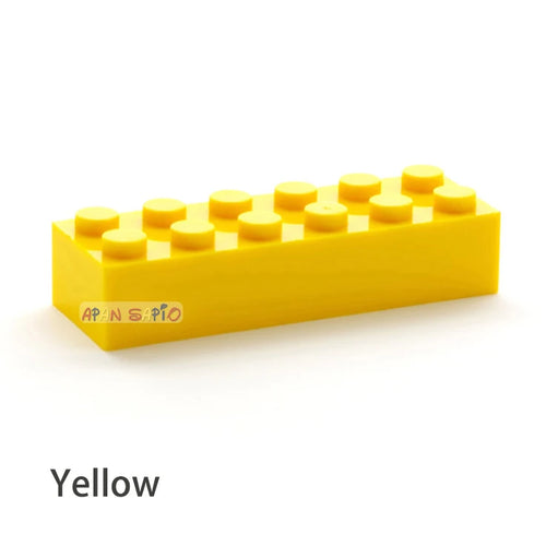 20pcs Educational Building Blocks: Thick Figures Bricks 2x6 Dots DIY Kit ToylandEU.com Toyland EU