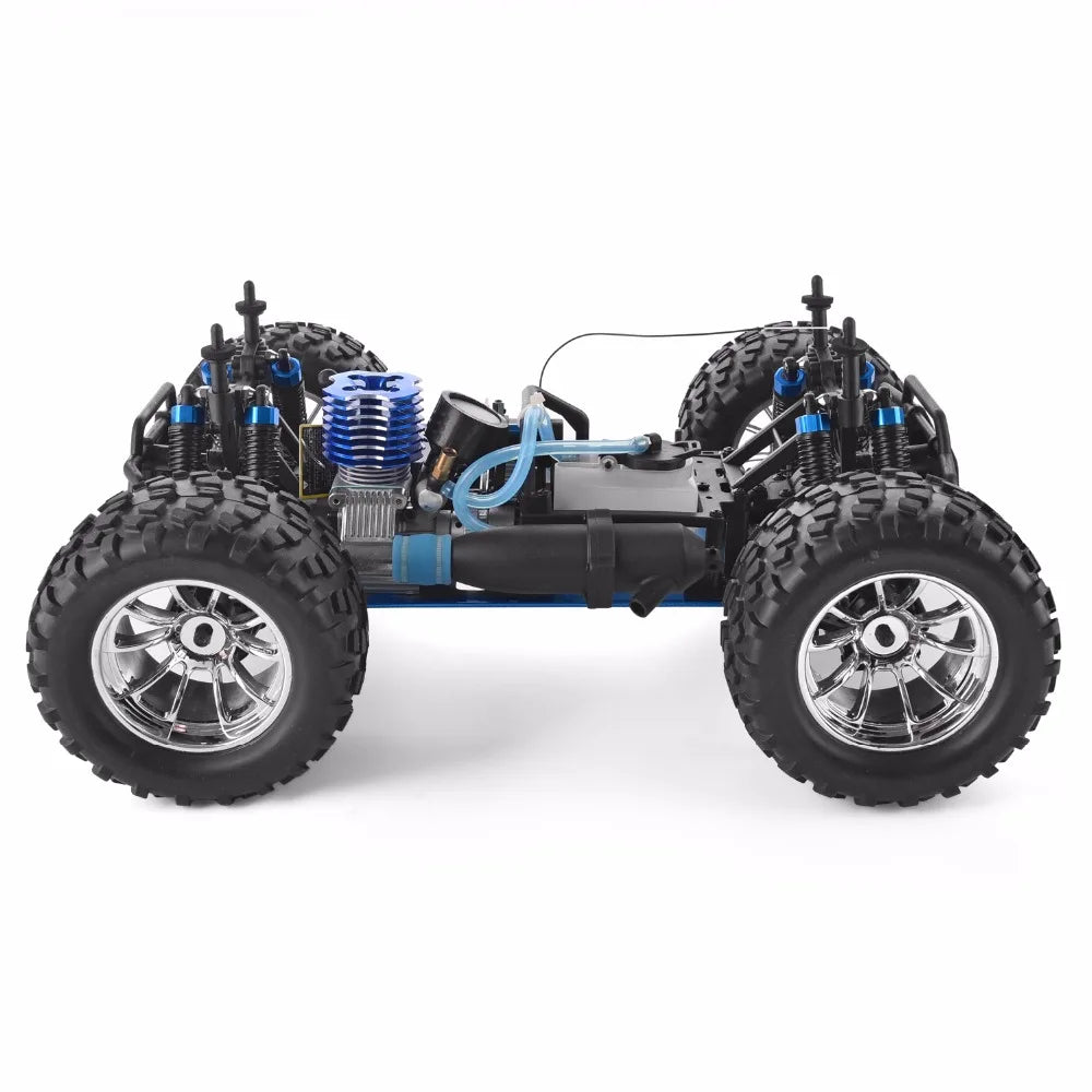 Nitro-Powered 1:10 Scale 4WD Off-Road RC Monster Truck Adventure