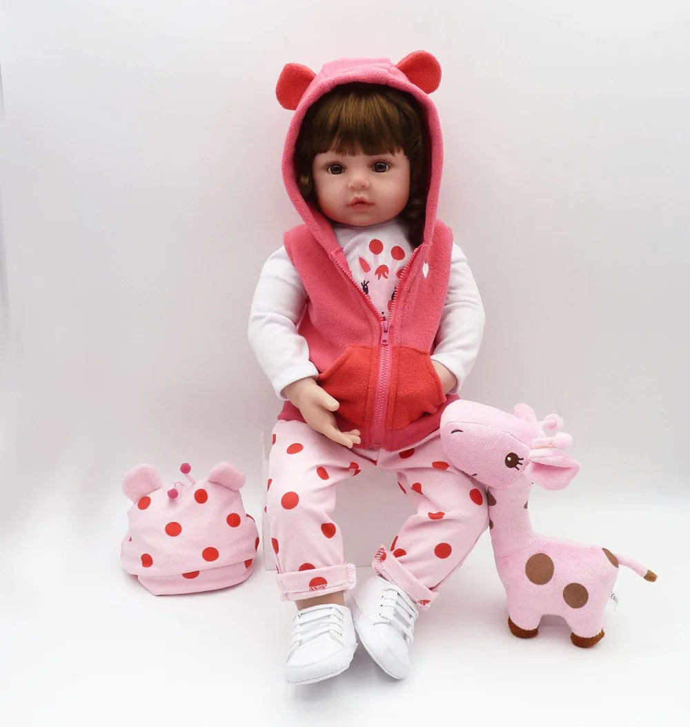 Reborn Toddler Soft Silicone Baby Doll - Lifelike Christmas Surprise Gift for Girls