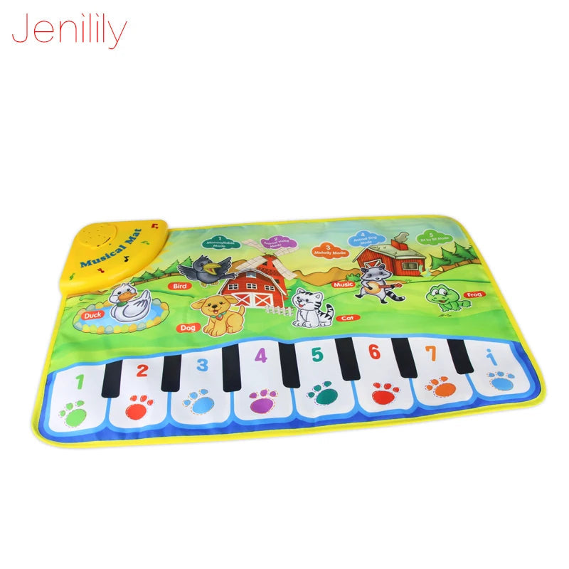 Musical Animal Piano Mat for Babies - Interactive Multicolored Playmat - ToylandEU