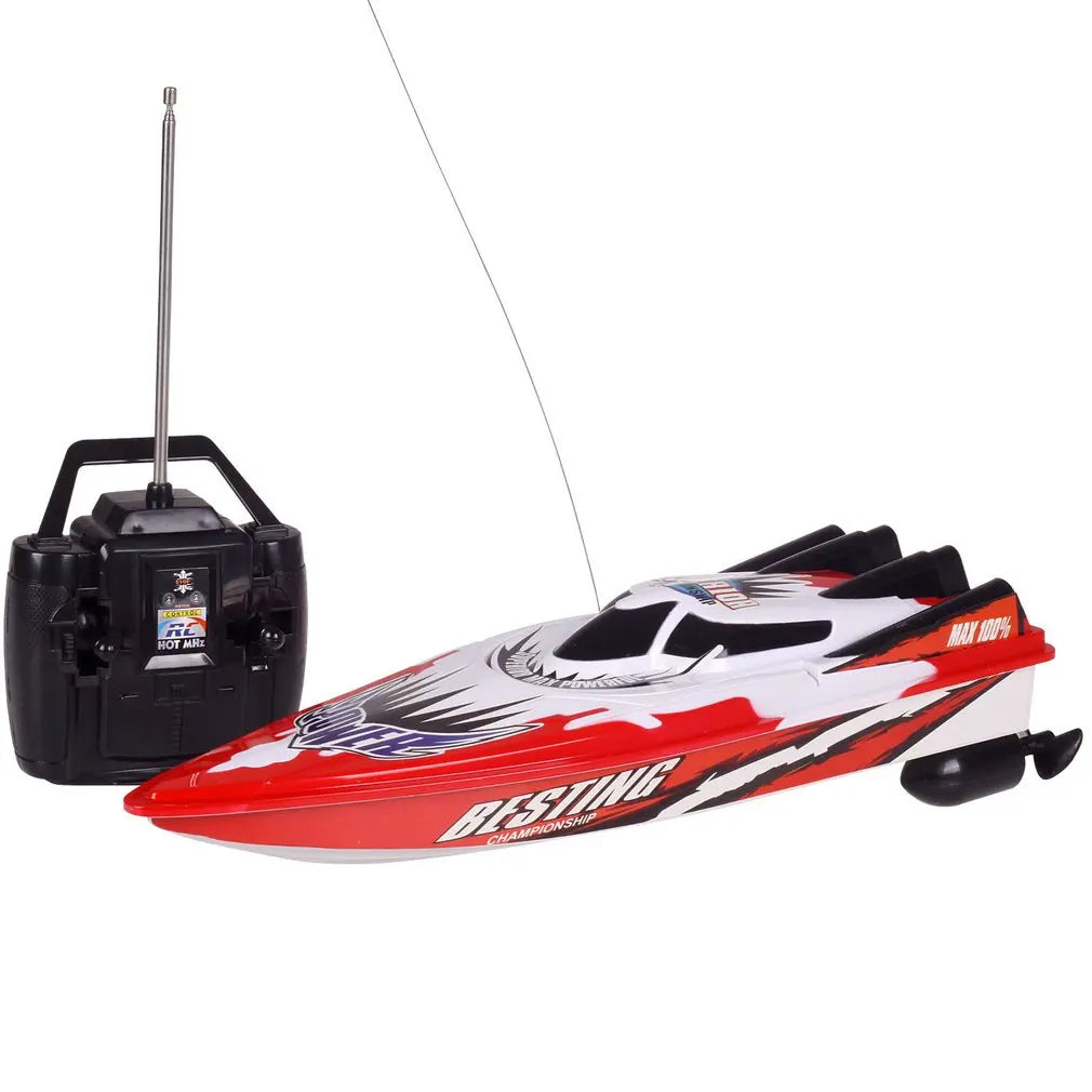 High-Speed RC Racing Boat with Dual Motor Remote Control