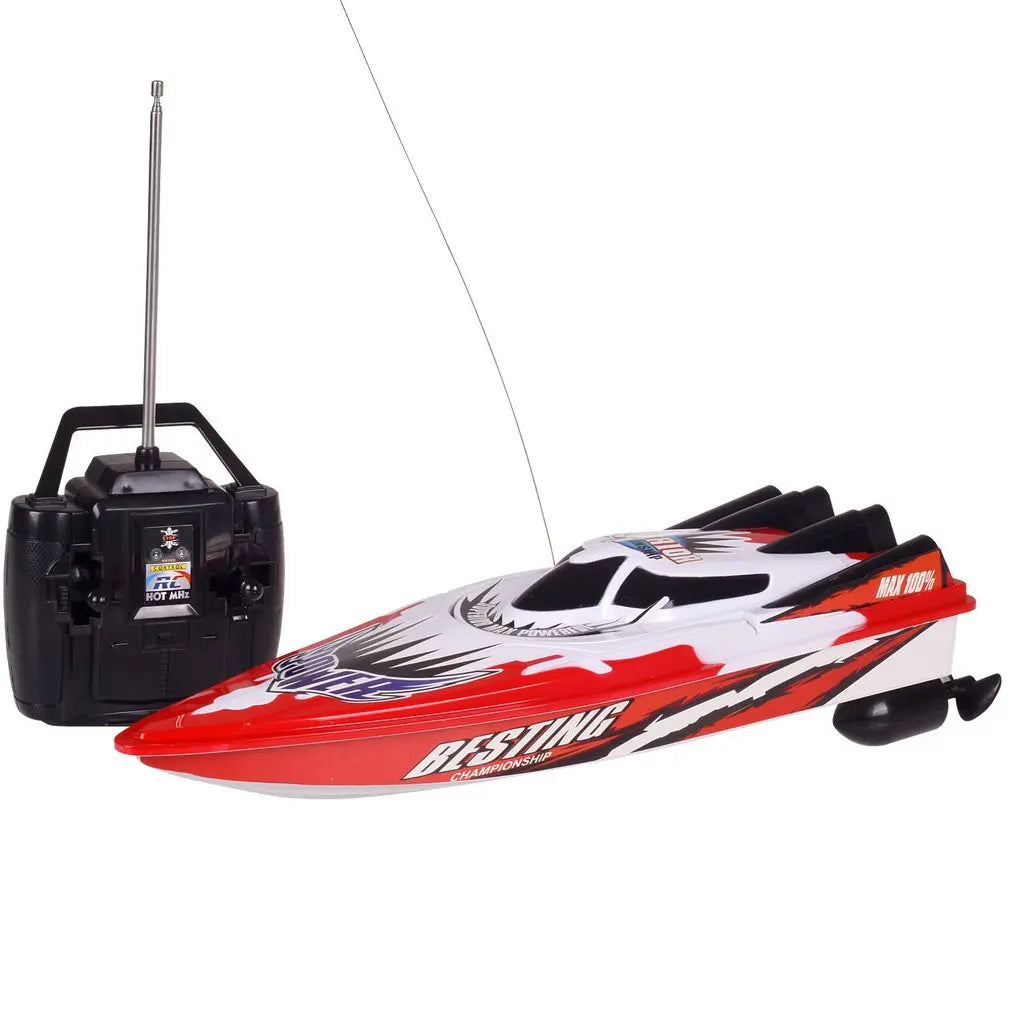 High-Speed RC Racing Boat with Dual Motor Remote Control - ToylandEU