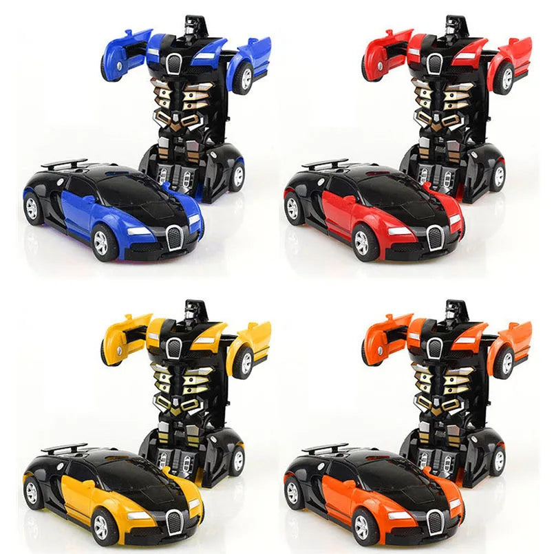 Adaptable Transformer Car Model with Mini Robot Toy - Creative Kids Toy