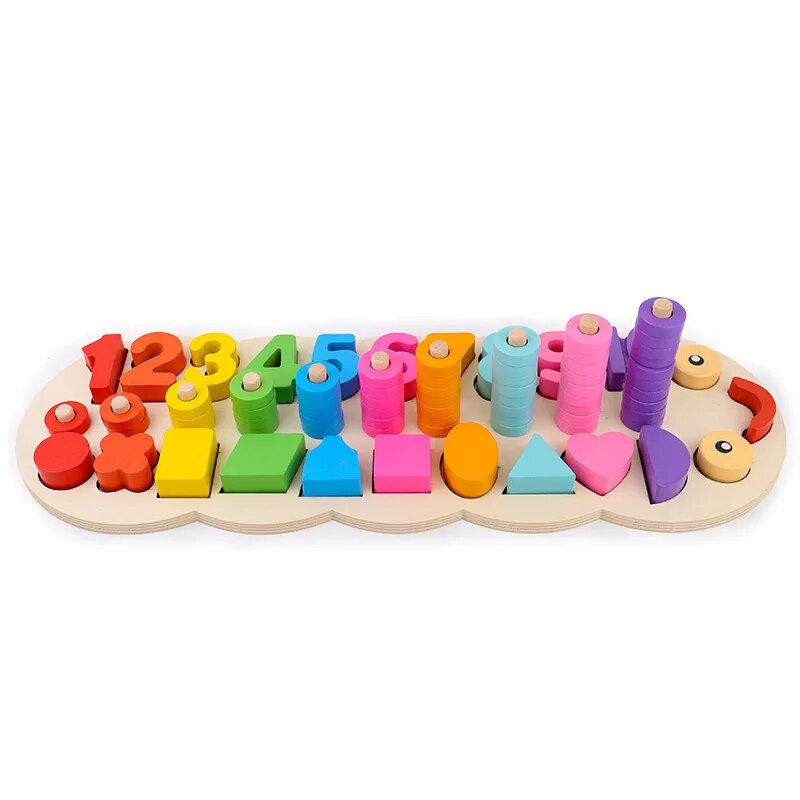 Caterpillar Counting Board – Educational Wooden Math Toy for Preschoolers - ToylandEU