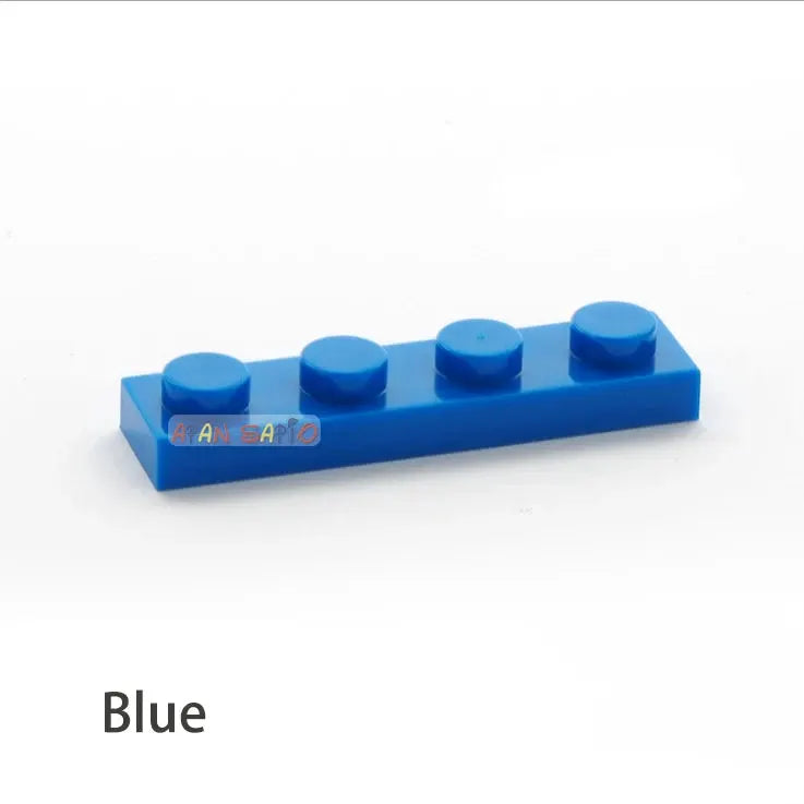 600pcs Thin Figures Bricks 1x4 Dots DIY Building Blocks Educational Creative Plastic Toys for Children Size Compatible With 3710 - ToylandEU