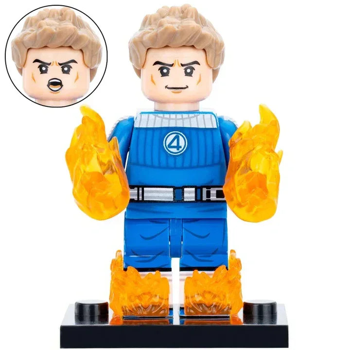Human Torch Figure Custom Made ABS Plastic Collectible Figure For Fans And Collectors - ToylandEU