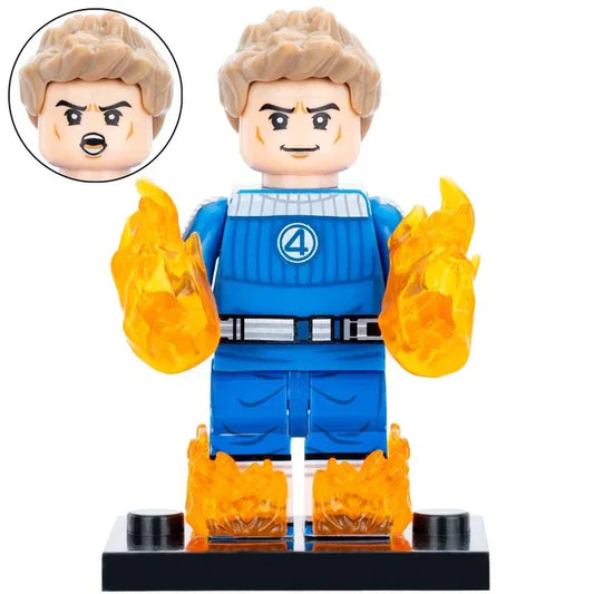 Human Torch Figure Custom Made ABS Plastic Collectible Figure For Fans And Collectors - ToylandEU
