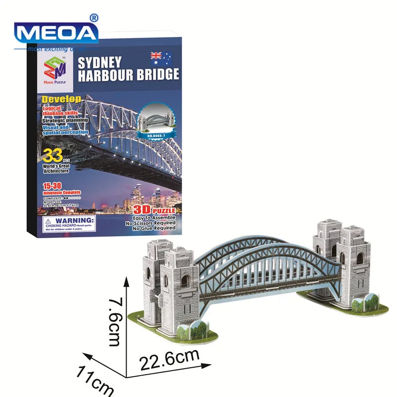 3D Puzzle | World Famous Architecture Buildings | 40 Styles Collection | Ages 6+