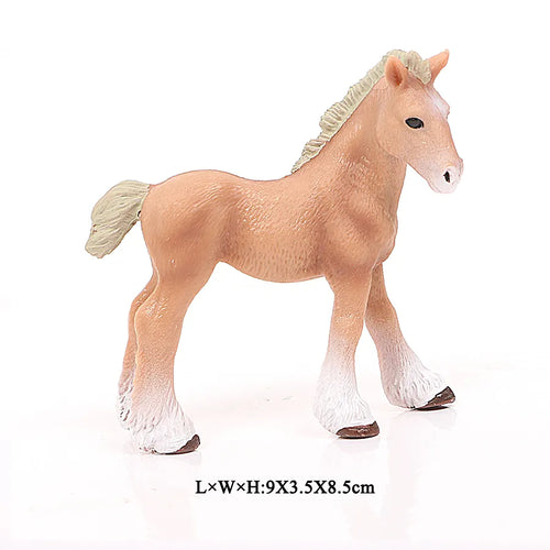 Realistic Animal Horse Action Figure Toy - Detailed Appaloosa Harvard Hannover Clydesdale Quarter Arabian Model ToylandEU.com Toyland EU