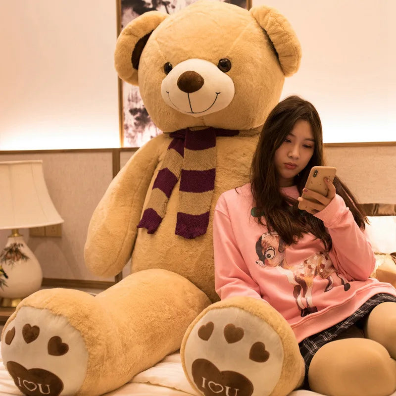 Hot New Big Size Of 100cm High Quality Stuffed Lovers Teddy Bear Toys - ToylandEU