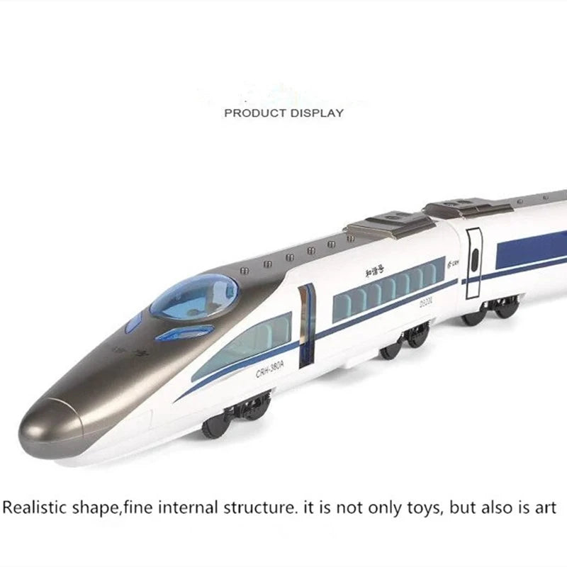 High-Speed Remote Control Train Model with Realistic Sound Effects and Wireless Maneuverability