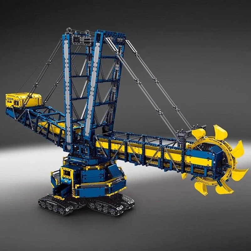 Motorized Bucket Wheel Excavator Building Blocks Toy by MOULD KING - ToylandEU