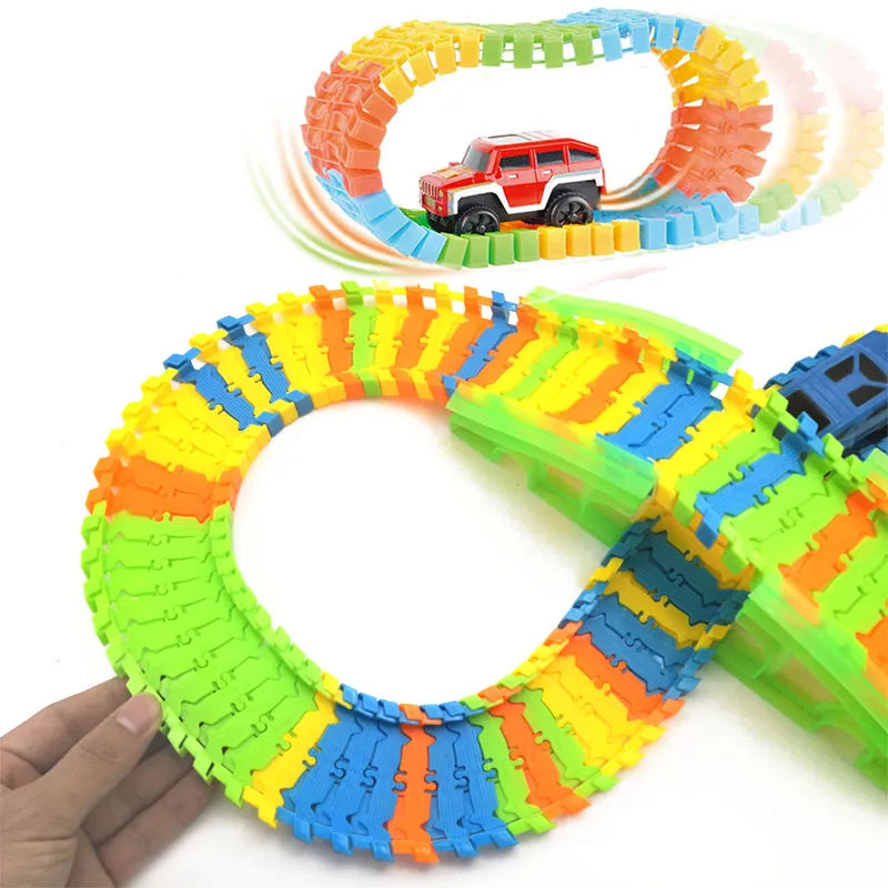 Create Your Own Stunt Car Racing Track Kit with Universal Map Assembly - ToylandEU