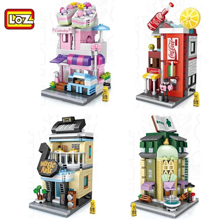 Cute Mini Street Store Educational Building Blocks Toy - ToylandEU