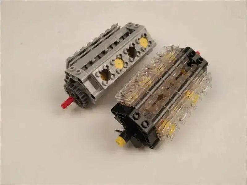 New Technical V8 Piston Engine MOC Building Blocks Building Bricks MOC - ToylandEU