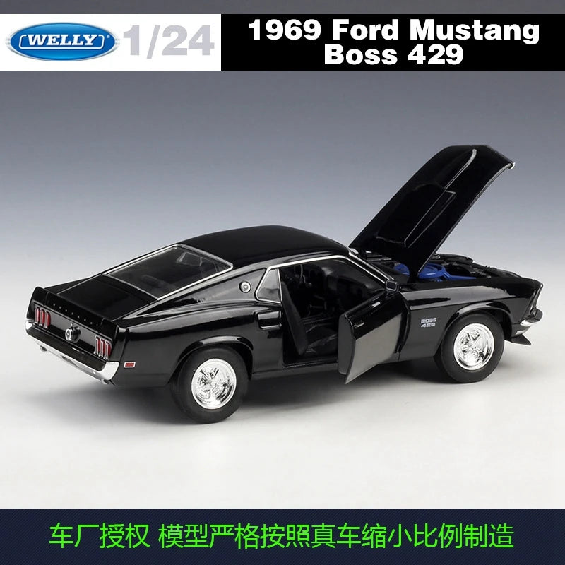 Diecast Model Car | 1-24 Scale | Ford Mustang Boss 429 | Collectible Gift