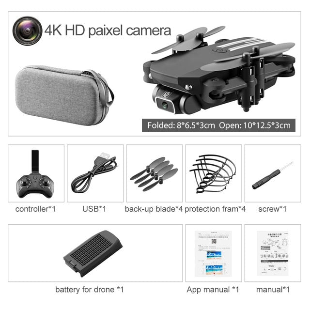 Compact 4K HD Camera Mini RC Drone with WiFi FPV and Altitude Hold Toyland EU Toyland EU