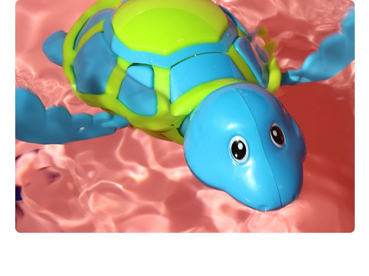 Wind-Up Tortoise Bath Toy for Kids
