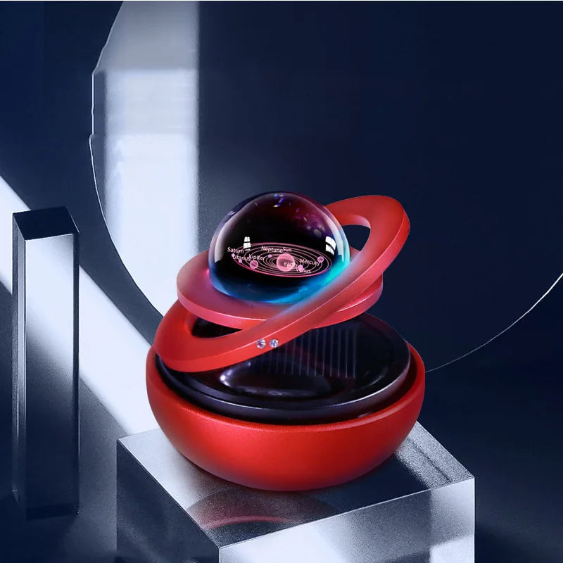 Solar-Powered Magnetic Levitation Car: Modern Rotating Decoration - ToylandEU