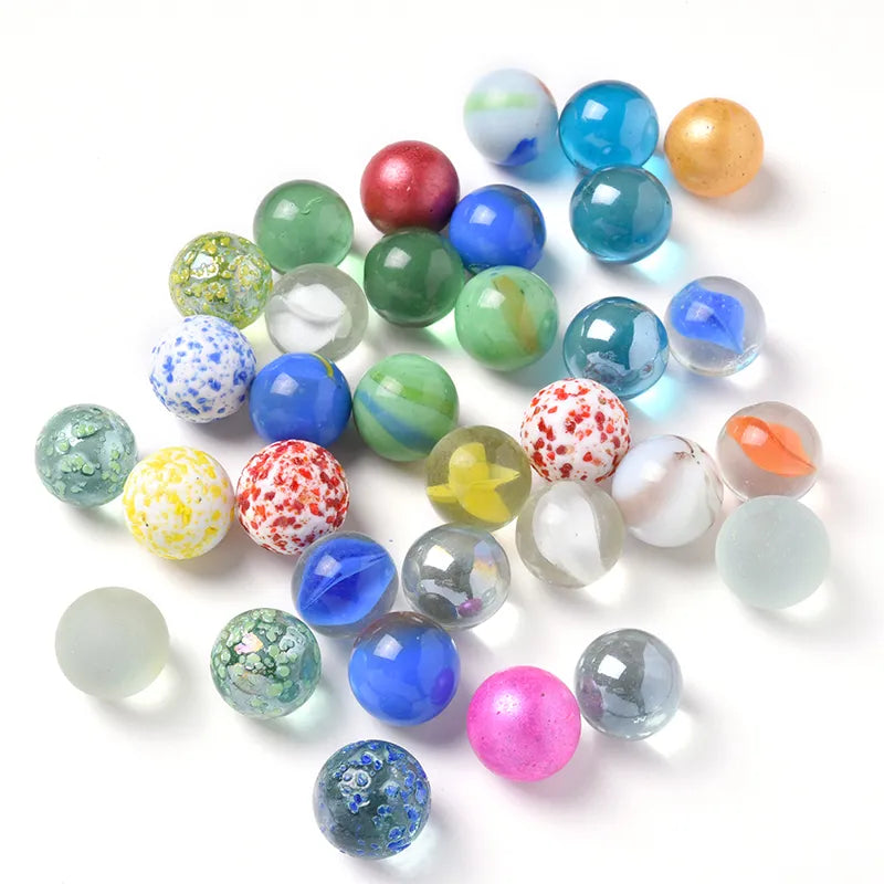 10/20pcs Marbles Glass Ball 16 Mm Cream Console Game Stress Pinball - ToylandEU