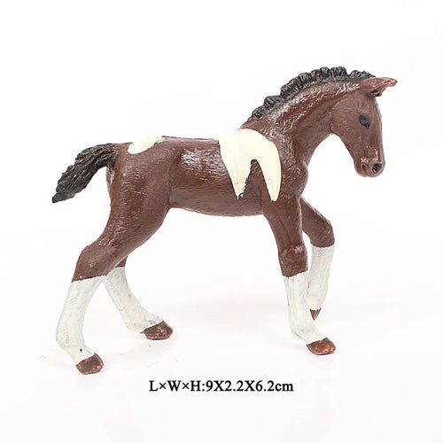 Realistic Animal Horse Action Figure Toy - Detailed Appaloosa Harvard Hannover Clydesdale Quarter Arabian Model ToylandEU.com Toyland EU