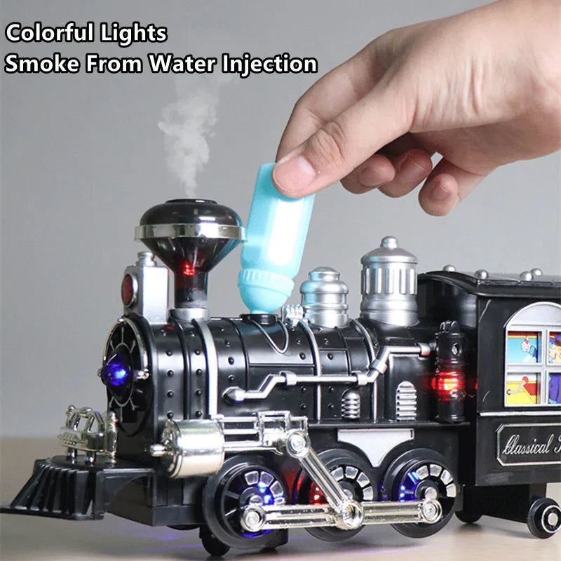 Electric Train Kit with Remote Control for DIY Smoke and Water Effects - 80CM - ToylandEU