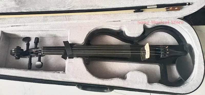 High Grade Black Hand Flash 4/4 Electronic Violin For Beginners - ToylandEU