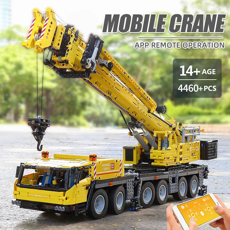 Remote-Controlled MOULD KING GMK Mobile Crane Building Blocks Set