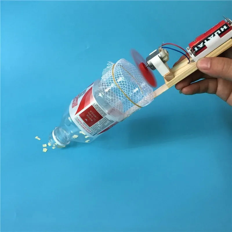 Children's DIY Wooden Vacuum Cleaner Science Experiment Toy